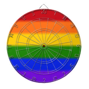 Flag für Gay Pride Dartscheibe