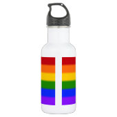 Flag für Gay Pride Edelstahlflasche (Rückseite)