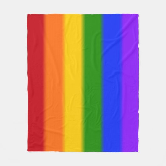 Flag für Gay Pride Fleecedecke (Vorderseite)