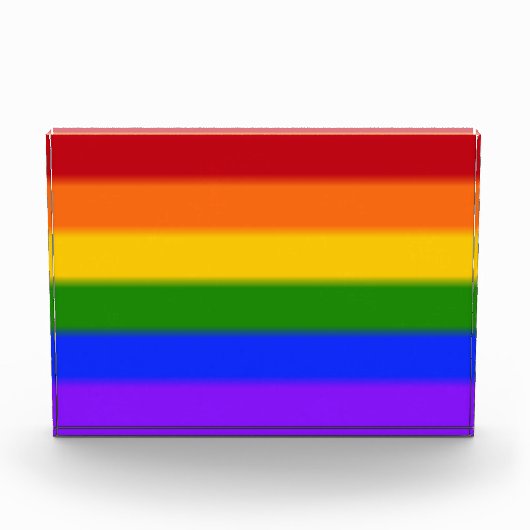 Flag für Gay Pride Fotoblock (Vorderseite)
