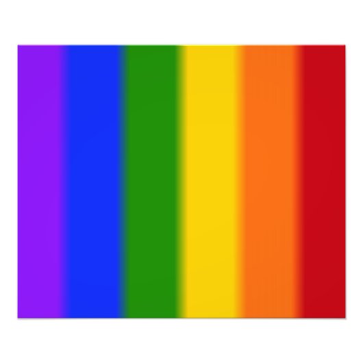 Flag für Gay Pride Fotodruck (Vorne)