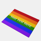 Flag für Gay Pride Fußmatte (Schrägansicht)