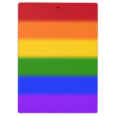 Flag für Gay Pride Klemmbrett (Rückseite)