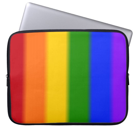 Flag für Gay Pride Laptopschutzhülle (Vorderseite)