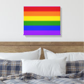 Flag für Gay Pride Leinwanddruck (Insitu (Schlafzimmer))