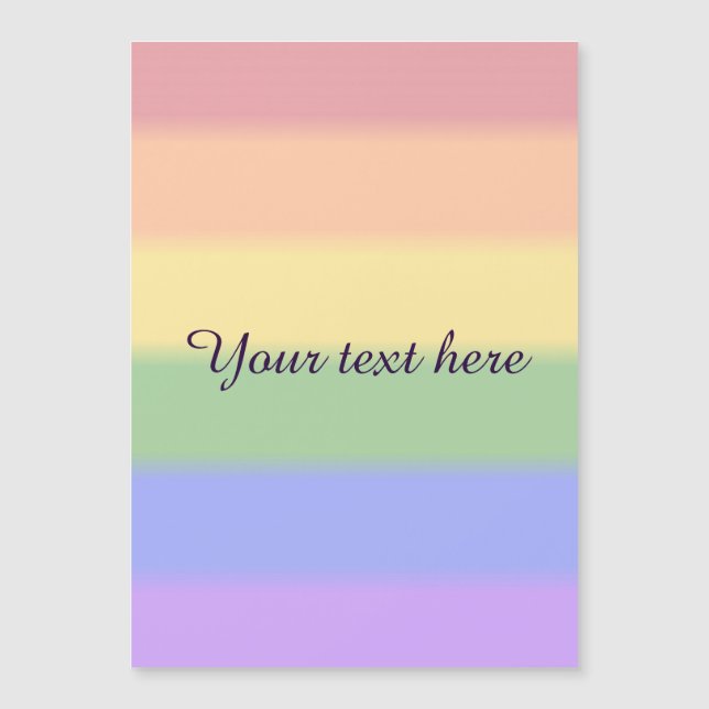 Flag für Gay Pride Magnetkarte (Vorderseite)