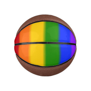 Flag für Gay Pride Mini Basketball