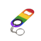Flag für Gay Pride Mini Flaschenöffner (Rückseite Schrägansicht)