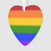 Flag für Gay Pride Ornament (Vorderseite)