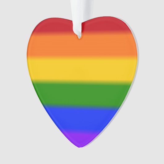 Flag für Gay Pride Ornament (Vorderseite)