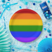 Flag für Gay Pride Pappteller (Party)