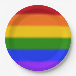 Flag für Gay Pride Pappteller