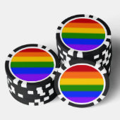 Flag für Gay Pride Pokerchips (Stapel)