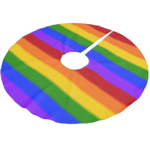 Flag für Gay Pride Polyester Weihnachtsbaumdecke