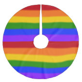 Flag für Gay Pride Polyester Weihnachtsbaumdecke (Vorderseite)