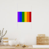 Flag für Gay Pride Poster (Küche)