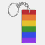 Flag für Gay Pride Schlüsselanhänger (Vorderseite links)