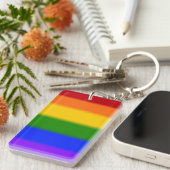 Flag für Gay Pride Schlüsselanhänger (Vorderseite rechts)