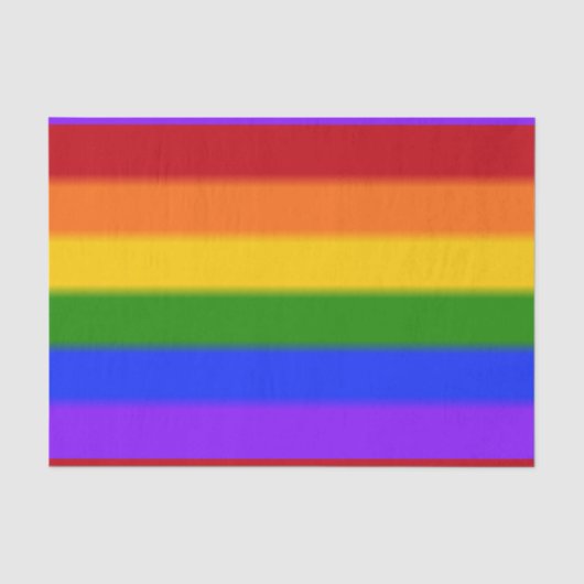 Flag für Gay Pride Seidenpapier (Vorderseite)