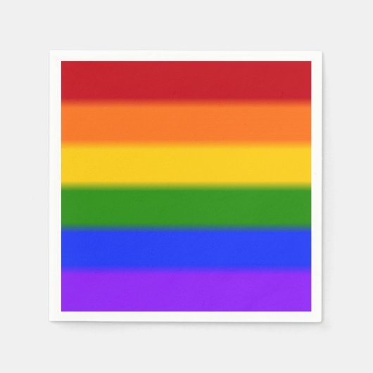 Flag für Gay Pride Serviette (Vorderseite)