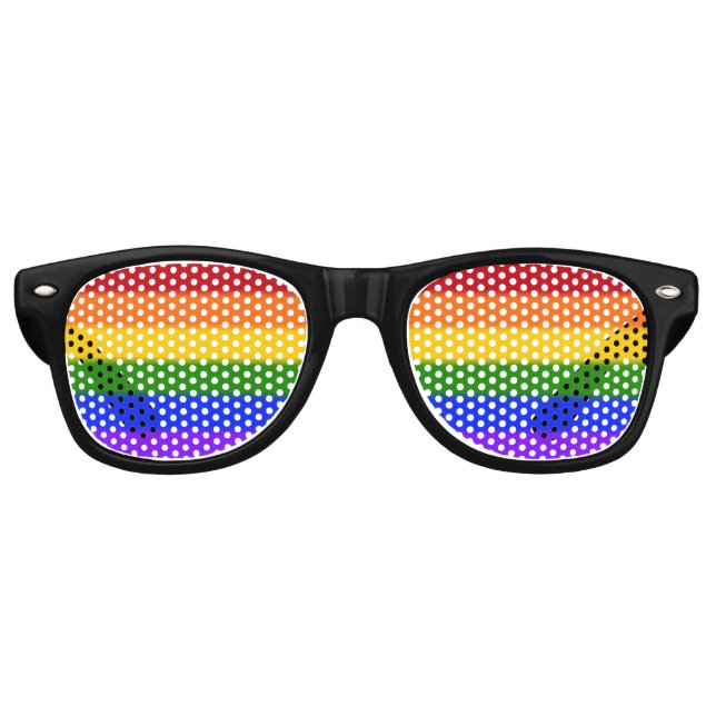 Flag für Gay Pride Sonnenbrille (Vorderseite)