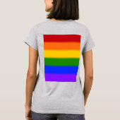 Flag für Gay Pride T-Shirt (Rückseite)