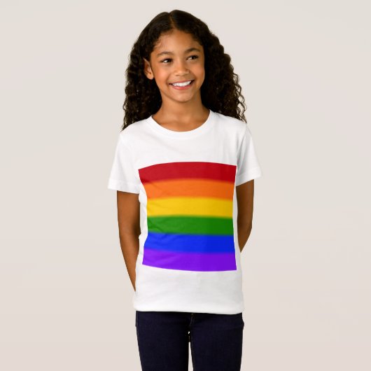 Flag für Gay Pride T-Shirt (Vorne ganz)
