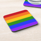 Flag für Gay Pride Untersetzer (Linke Seite)
