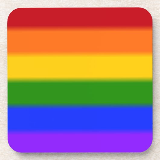Flag für Gay Pride Untersetzer (Vorderseite)