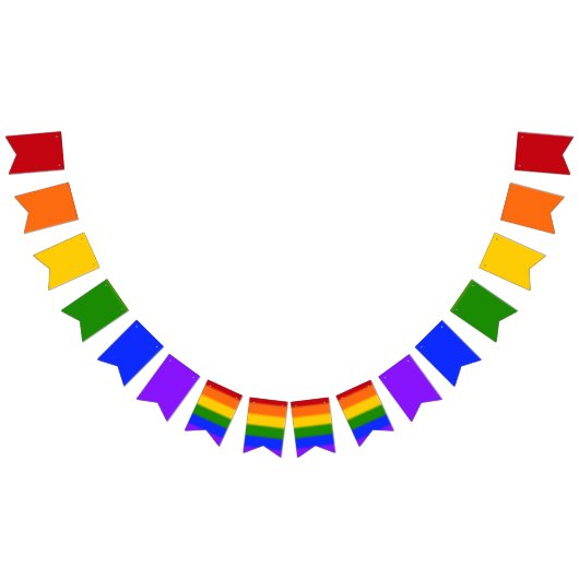 Flag für Gay Pride Wimpelkette (Alle)