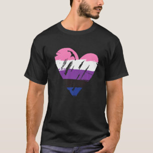 Flag für Geschlechtsflüssigkeitsdruck T-Shirt