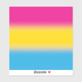 Flag für glänzende Pansexual-Stolz - farbenfrohe P Aufkleber (Blatt)
