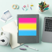 Flag für glänzende Pansexual-Stolz - farbenfrohe P Aufkleber (iPad Hülle)