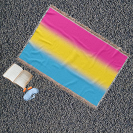 Flag für glänzende Pansexual-Stolz - farbenfrohe P Decke