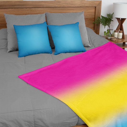 Flag für glänzende Pansexual-Stolz - farbenfrohe P Fleecedecke