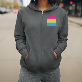 Flag für glänzende Pansexual-Stolz - farbenfrohe P Hoodie