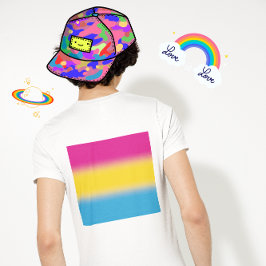 Flag für glänzende Pansexual-Stolz - farbenfrohe P T-Shirt