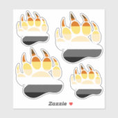 Flag für große klassische Gay-Bären Aufkleber (Blatt)