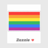 Flag für herkömmliche Gay Pride Aufkleber (Blatt)