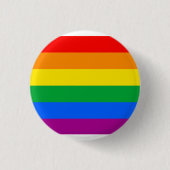 Flag für herkömmliche Gay Pride Button (Vorderseite)