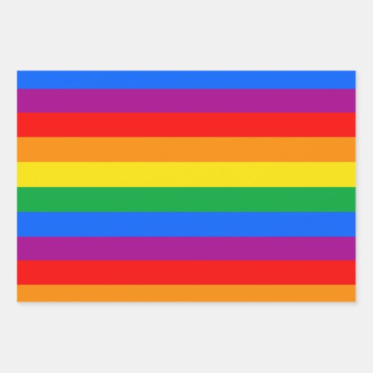 Flag für herkömmliche Gay Pride Geschenkpapier Set (Vorderseite)