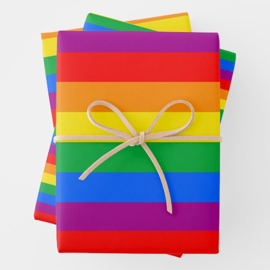 Flag für herkömmliche Gay Pride Geschenkpapier Set (Beispiel)