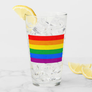 Flag für herkömmliche Gay Pride Glas