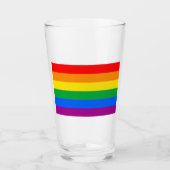 Flag für herkömmliche Gay Pride Glas (Vorderseite)