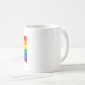 Flag für herkömmliche Gay Pride Kaffeetasse (VorderseiteRechts)