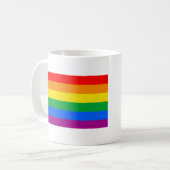 Flag für herkömmliche Gay Pride Kaffeetasse (Vorderseite Links)
