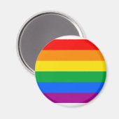 Flag für herkömmliche Gay Pride Magnet (Vorderseite/Rückseite)