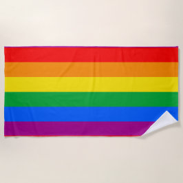 Flag für herkömmliche Gay Pride Strandtuch