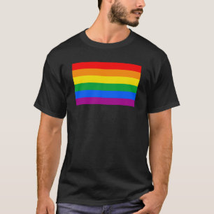 Flag für herkömmliche Gay Pride T-Shirt