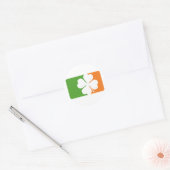 Flag für irisches Kleeblatt Runder Aufkleber (Umschlag)